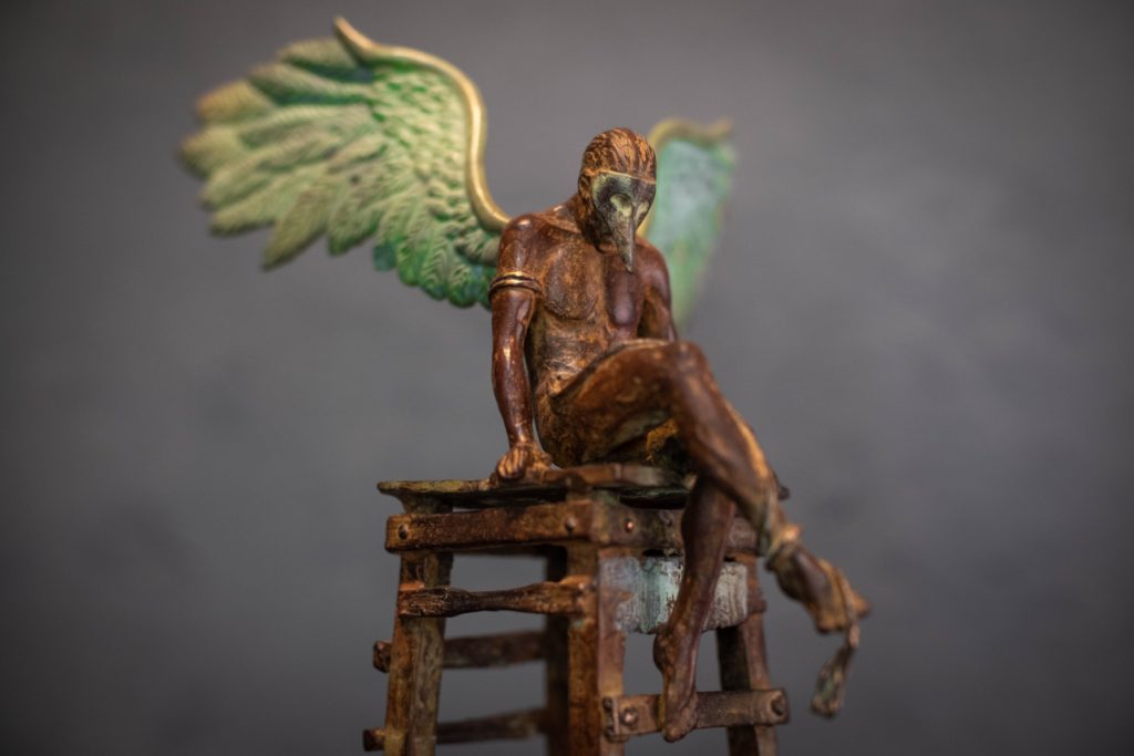 Bronzen beeld Daedalus