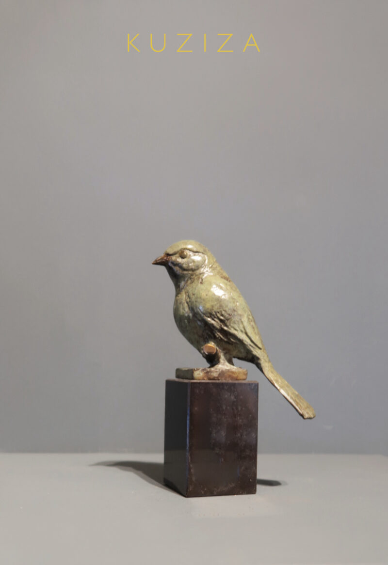 bronzen beeldje vogeltje