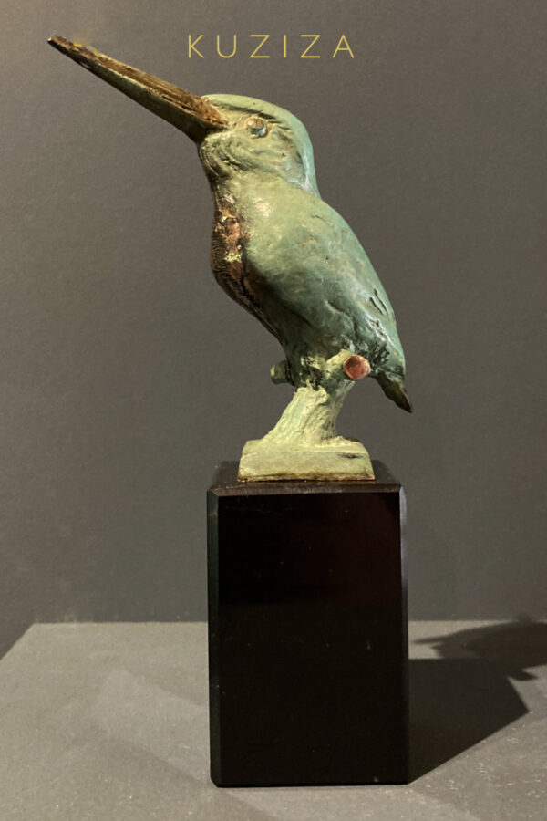 bronzen beeldje kado ijsvogeltje