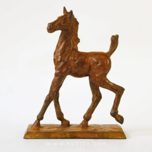 Bronzen paardenbeeldje veulen